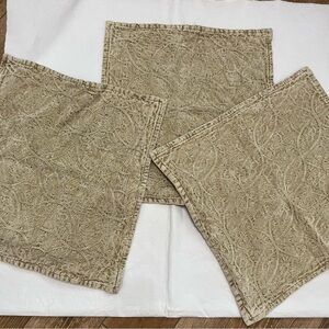 Pottery Barn Tan Accent Pillows